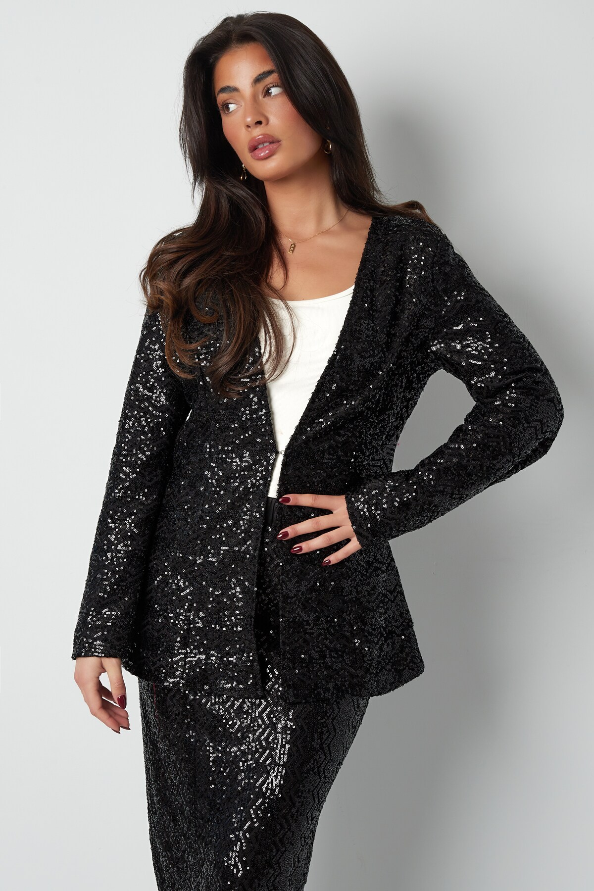 Glitter blazer - black h5 Picture6